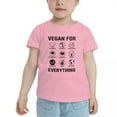thumbnail image 2 of Vegan for Everything Cute Toddler T Shirts for Boys Girls (Pink, Youth S), 2 of 5