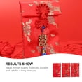 thumbnail image 2 of KAKOWELY 3 Pcs Sacs à Enveloppes Rouges Brodés Chinois Style Aléatoire, 6.89"X4.13"X0.2 Pouces, 2 of 5