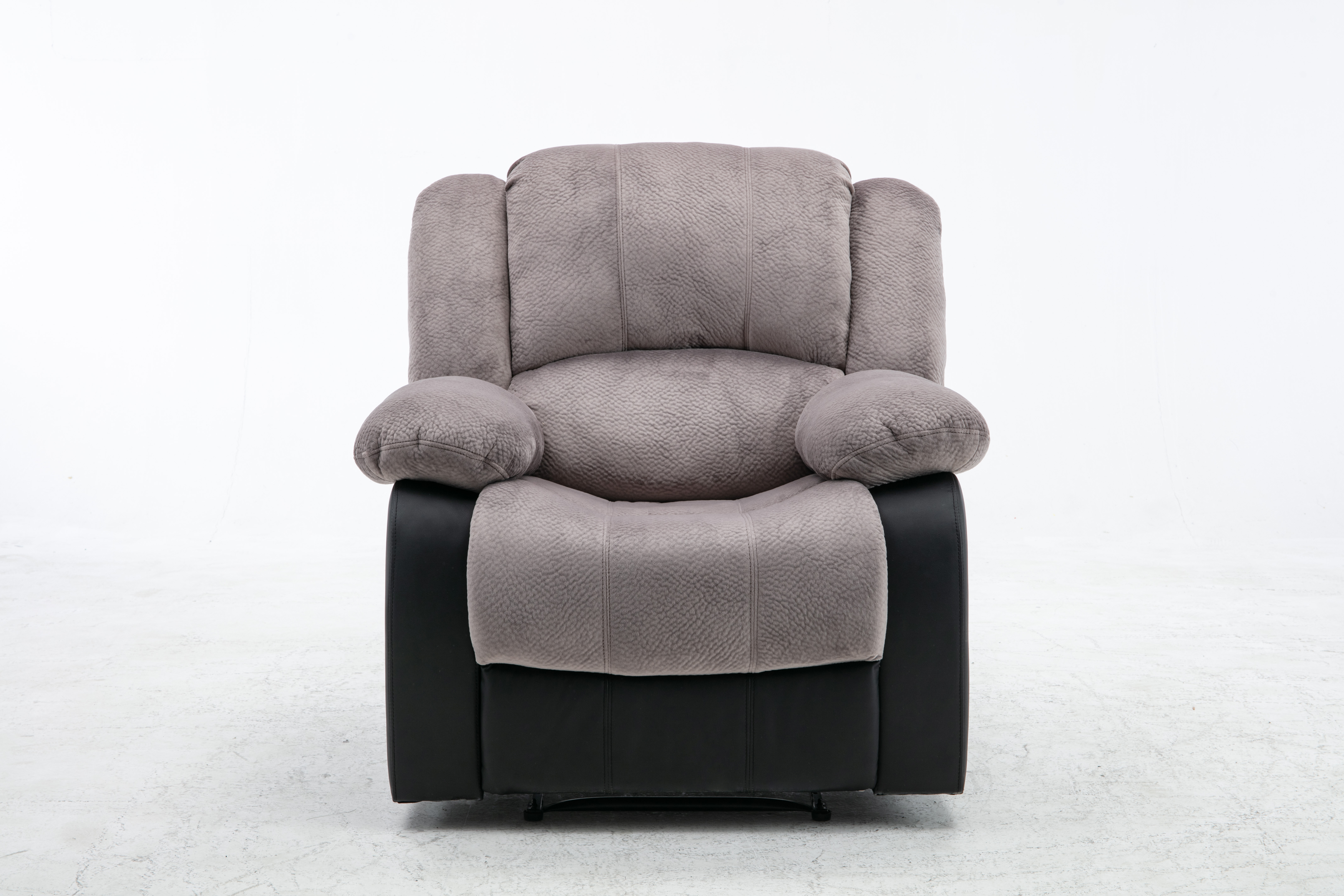 Nathaniel Home Champion & PU Recliner Gray