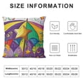 thumbnail image 5 of YINGXI Throw Pillow Cushion Cover, Umbrella Stars Fun Party, Decorative Square Accent Pillow Case, Yellow Green 22x22in, 5 of 5