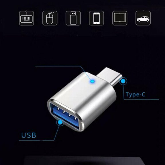 FurNest USB-C USB 3.1 Type C Male To USB 3.0 Female Data OTG z Adapter Conv