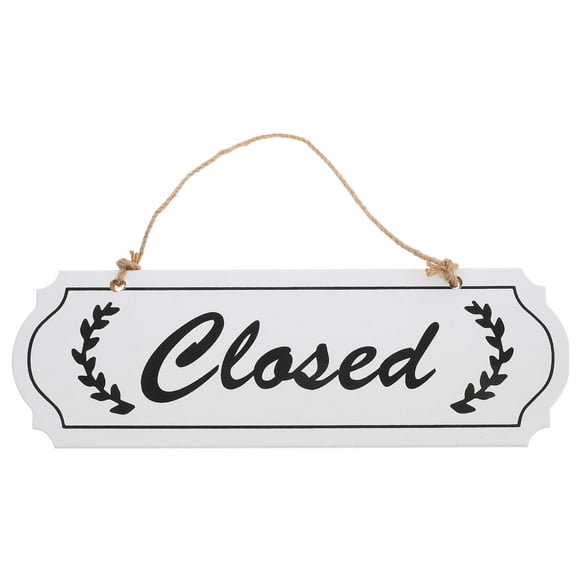 HONMEET Open Closed Signs for Business Wooden Sign for Outdoor Display 1Pcs