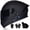 Black, variant on DOCRELD Bluetooth Modular Motorcycle Helmet,Motorcycle Helmet,DOT Approved,Dual Visor Full Face Flip up Integrated Motorcycle Helmets,Built-in Dual Speaker Microphone,Waterproof Adults Men Women