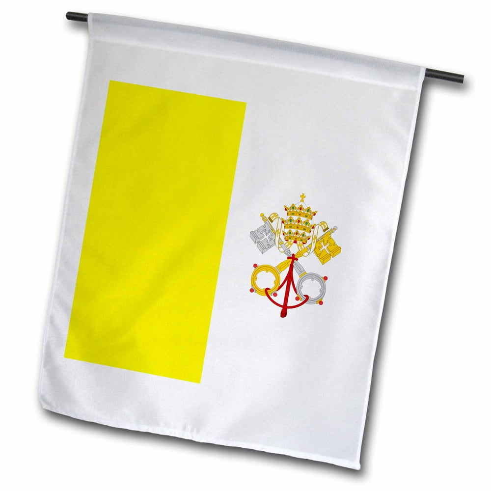 3dRose Flag of Vatican City gold yellow and white with crossed keys of Saint Peter and Papal