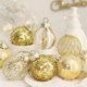 thumbnail image 4 of 25 bolas de Navidad decorativas, 2.362 in/2,36 pulgadas, adorno de bolas de Navidad para árbol de Navidad, adorno de árbol de Navidad inastillable, bolas colgantes para decoraciones de fiesta, platino, 4 of 5
