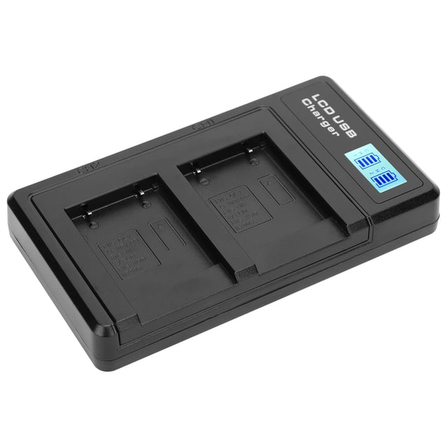 Para Cargador De Batería Para Cámara Portátil Para Cámara USB LI-40B Cargador Dual Con Pantalla LCD