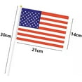thumbnail image 2 of American Flag Mini Small US USA Handheld Stick Flags 5.5x8.3 Inch 10 Pack, 2 of 4