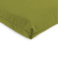 thumbnail image 4 of Jordan Manufacturing 44" x 21" Veranda Kiwi Green Solid Rectangular Outdoor Chair Cushion with Ties and Hanger Loop, 4 of 12
