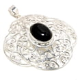 thumbnail image 2 of Black Onyx Oval Gemstone Pendant Handmade Anniversary Gift Jewelry 2.30" MP 1070, 2 of 2