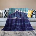 thumbnail image 2 of COMIO  Ocean Theme Throw Blanket Iceberg and Shark Decor Bed Throws for Kids Boys Teens Underwater Flannel Blanket for Couch Sofa Lightweight Fuzzy Blanket, Throw Size, 2 of 6
