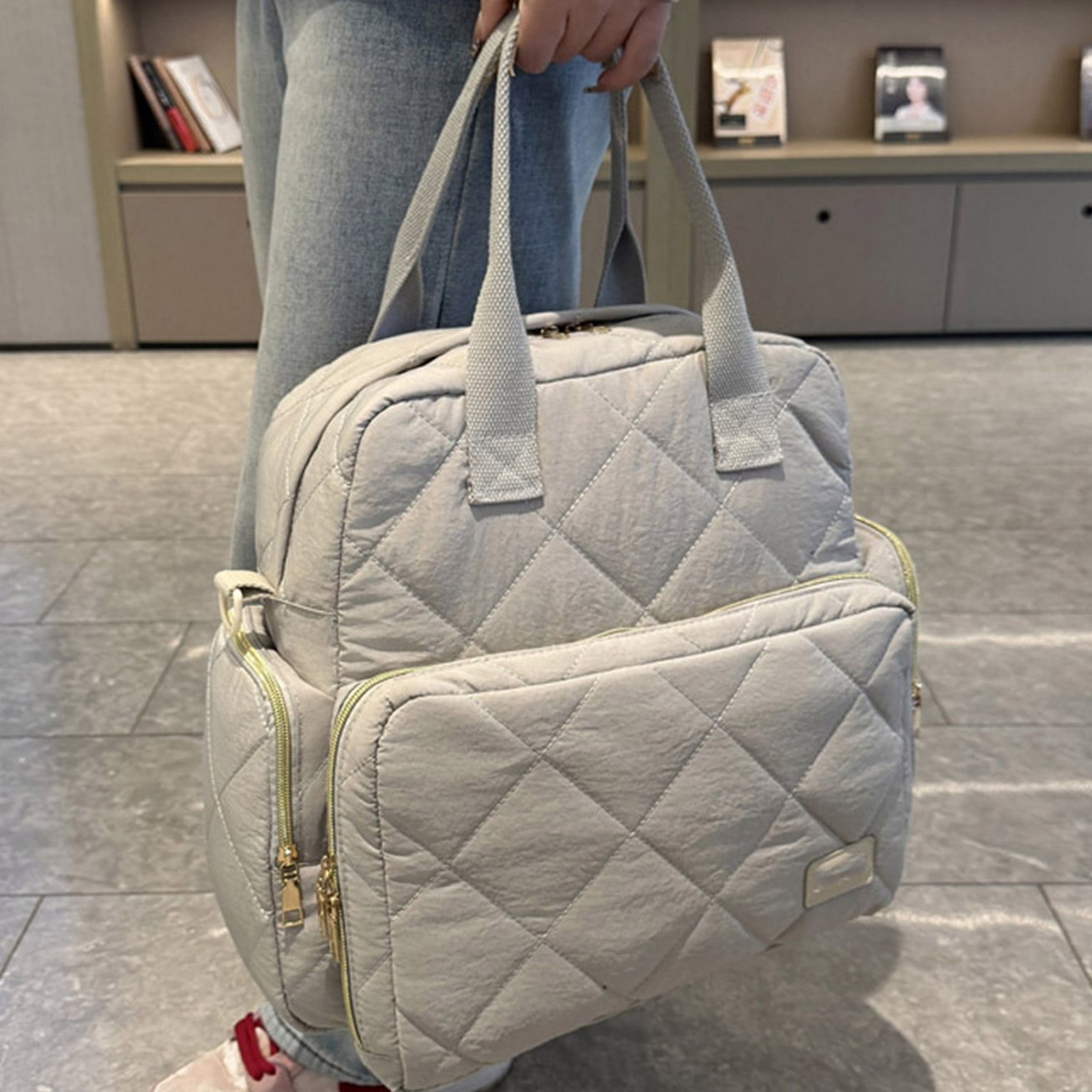 Diaper Bag Backpack Handbag Mom Bag Multi Compartment Travel Bag for Women Splashproof Large Capacity Shoulder Bags