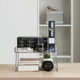 thumbnail image 4 of Lonian Cabinet Organizers Shelf,  Pantry Storage Shelf with Raised Edges and Foldable Legs, Clear, 4 of 7