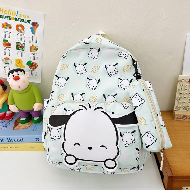 New Sanrio Cartoon Children's Schoolbag Two-Piece Shoulder Bag Cute Little Student Bag Kindergarten Backpack