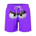 thumbnail image 2 of uublik Mens Swim Jammers Quick Dry Swim Shorts Funny Swimwear Bathing Suits Purple, 2 of 5