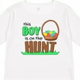 thumbnail image 4 of Inktastic This Boy is on the Hunt Easter Eggs Boys Long Sleeve Toddler T-Shirt, 4 of 5