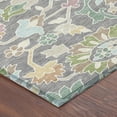 thumbnail image 3 of Addison Rugs Chantille Indoor/Outdoor Transitional Floral Gray Machine Washable Rectangle Rug, 5' x 7'6", 3 of 8