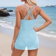 thumbnail image 4 of WAYUTE One Piece Swimsuit Women High Waist Elegant Rash Guard with Adjustable Straps for Beach Pool Tummy Control Swimwear, 4 of 4