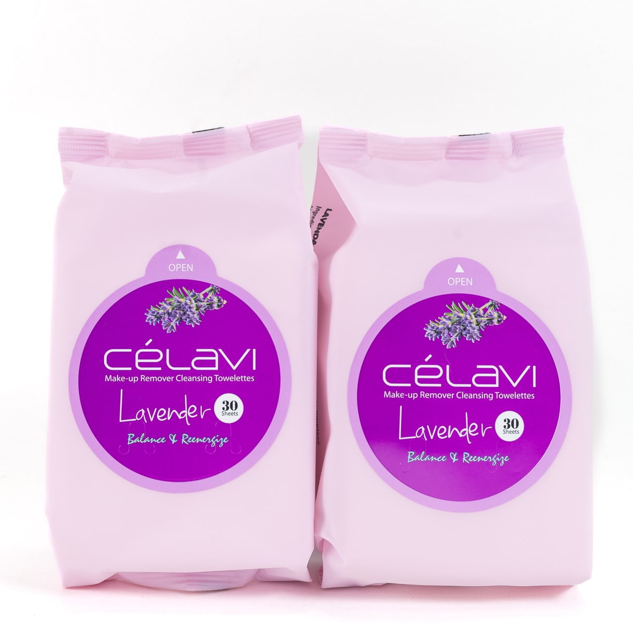 Celavi Makeup Remover Cleansing Wipes Removing Towelettes 2 Packs 60