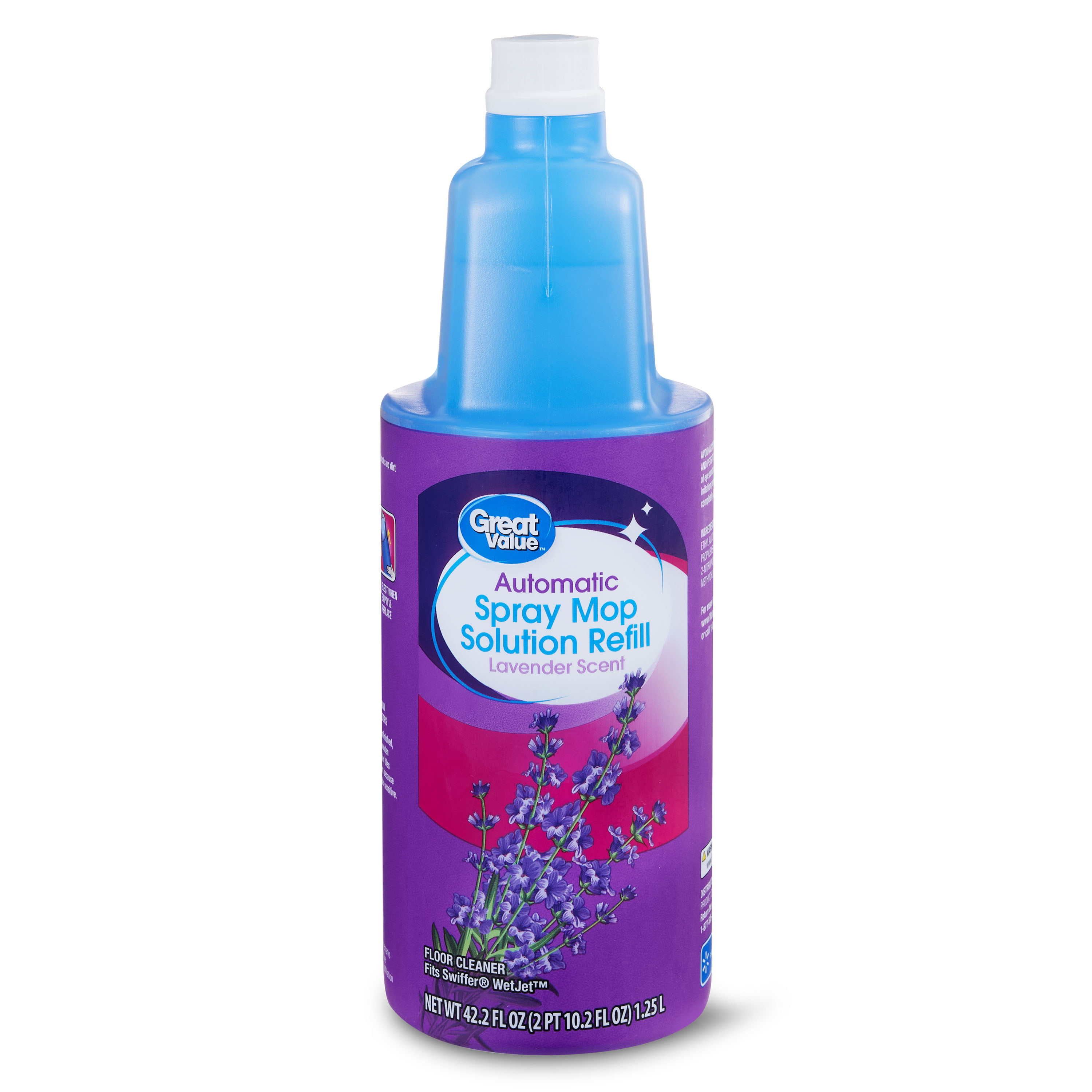 Great Value Auto Spray Mop Floor Cleaning Solution Refill, 42oz Lavender Scent, 1 - Walmart.com