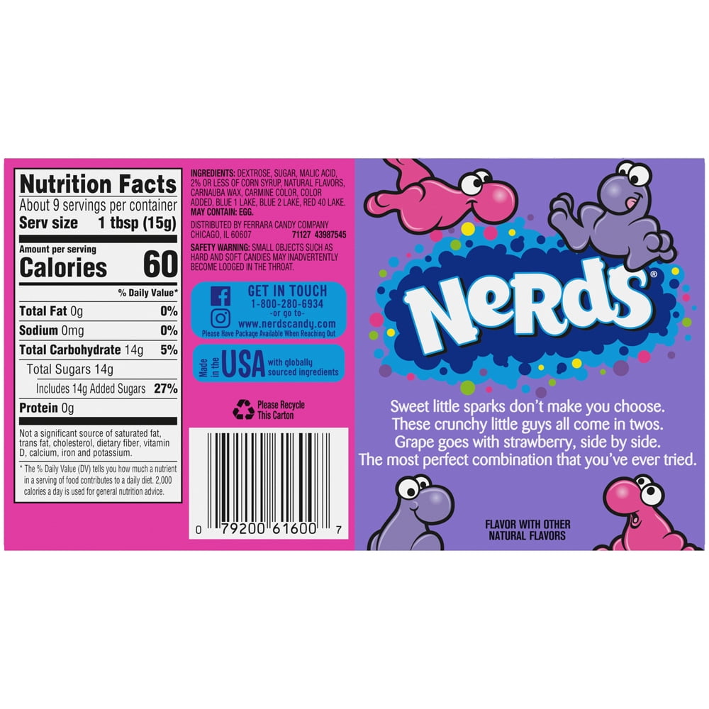 Nerds Grape And Strawberry Theater Box Candy 5 Oz 12 Count Walmart Com Walmart Com Nerds Grape And Strawberry Theater Box Candy 5 Oz 12 Count Walmart Com Walmart Com