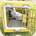 thumbnail image 4 of Transportadora plegable para mascotas 56 cm, jaula portátil para perros y gatos, estructura de plástico, con puerta y ventilación, caja de viaje cómod, 4 of 8