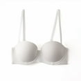 thumbnail image 2 of Penkiiy Women Bras Women Solid Underwired Sexy Sports Underwear Lingerie Everyday Bras White Bras, 2 of 3