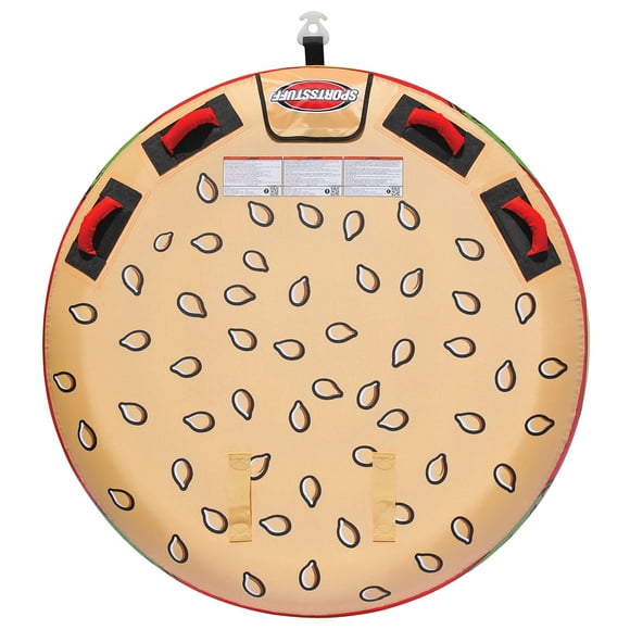 Sportsstuff Cheeseburger Towable | 1 Rider Towable Tube for Boating