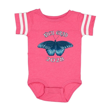 

Inktastic NICU Grad 2028 with Blue Butterfly Gift Baby Boy or Baby Girl Bodysuit