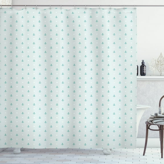 Ambesonne Anchor Shower Curtain, Small Anchors, 69"Wx84"L,