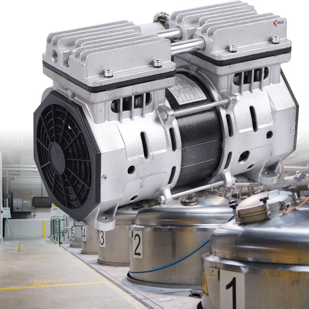 9.84*5.12*7.09in Vacuum Pump W/ Filter Oilless Vacuum Pump Oil Free Piston Vacuum Pump Industrial