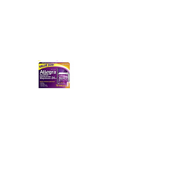 Allegra Adult 24 Hour Allergy Tablets 180mg 70 Count Walmart Com Walmart Com