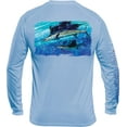 thumbnail image 2 of Flying Fisherman TL1410BM Pasta Pantaleo Sailfish Long Sleeve Performance T-Shirt, Blue Mist, Medium, 2 of 3