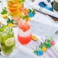 thumbnail image 6 of GoXteam 100 Coconut Tree Drinking Straws, Hawaiian Beach Cocktail Luau Party Decorations Supplies, 6 of 7