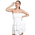 thumbnail image 5 of Vestido con diseño de volantes Roman Fashion /Juvenil, 5733 (Blanco) blanco CH, 5 of 5