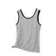 thumbnail image 2 of Mifsaly Womens Striped Tank Top Scoop Neck Summer Sleeveless Tops Slim Fit Stretchy Casual Athletic Shirt Classic Daily Blouse 2026 L, 2 of 5