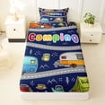 thumbnail image 3 of Erosebridal Boys Girls Cartoon Camping RV Car Twin Sheet Sets 3pcs,Jungle Animal Bear Bedding For Kids Teens, 3 of 5