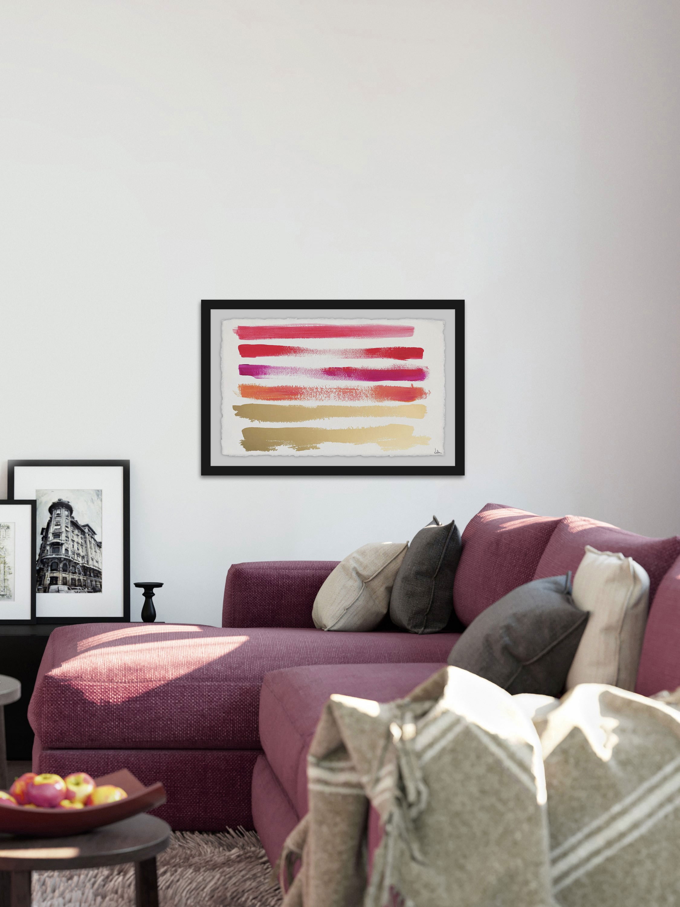 Color Swatch Framed Painting Print