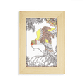 thumbnail image 1 of Ala Flower Tree Bird ukiyo - e Escritorio de madera Arte Pintura 5x7 pulgadas marco de foto foto, 1 of 4