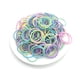 thumbnail image 3 of 20-100 unidades de bandas elásticas para el cabello de colores variados, pequeñas bandas de goma, accesorios para el cabello para mujeres, niñas y niños, coleteros, regalos, 3 of 5