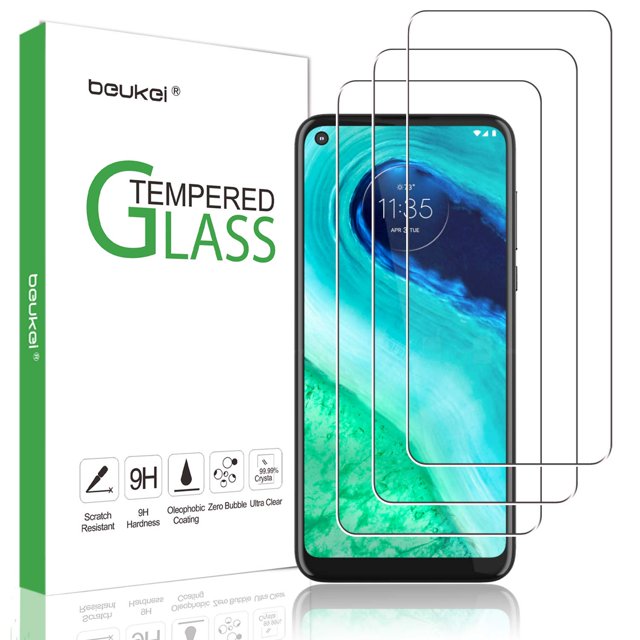 Beukei (Paquete De 3) Para Motorola Moto G Fast Protector De Pantalla Vidrio Templado Cobertura De Pantalla Completa Antiarañazos Sin Burbujas