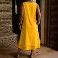 thumbnail image 5 of Bxsruta Womens Casual Dress Sleeveless Midi Sundress Loose Summer Beach Dresses with Pockets, 5 of 8