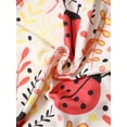 thumbnail image 5 of QEFJNO Bamboo Viscose Baby Girls One-Piece Footies Pajamas, Zipper Romper with Mitten, Footless Sleepers - Ladybug, 5 of 8