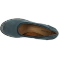 thumbnail image 3 of Cobb Hill Women's Devyn Stone Blue Nubuck Wedge Flats 9W, 3 of 5