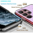 thumbnail image 2 of Compatible with Samsung Galaxy S23 Ultra Case Cute Glitter Clear Sparkly Cases Shockproof Galaxy S23 Ultra Case for Women Girls Silicone Samsung S23 Ultra Phone Case Slim Protective Cover (Purple), 2 of 14