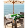 thumbnail image 2 of Outdoor Tablecloth with Umbrella Hole and Zipper, St. Patrick's Day Square Table Cloth 54x54 Inch Waterproof Tablecloth, Spring Lucky Grass Truck Gray Wood Plaid Picnic Table Cover for Patio Camping, 2 of 7