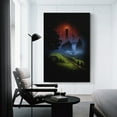 thumbnail image 3 of Lord of The Rings Vintage Art Travel Poster (7) Canvas Art Poster and Wall Art Picture Print Modern Family bedroom Decor Posters 16x24inch(40x60cm), 3 of 6