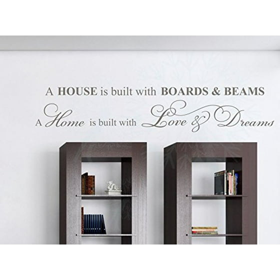 Home Is Love Dreams Vinyl Decals Wall Sayings Stickers 36x7 Inch Tumbleweed