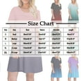 thumbnail image 3 of Women Gradient Color T Shirt Dresses Casual Ombre Short Dress with Pocket Summer Swimsuit Coverup Nightgown Outfits, 3 of 9