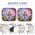 thumbnail image 5 of Picia Sky Sunflower Skull 2 Piece Car Windshield Sun Shade Foldable | Foldable Sun Shield for Front Window Blocks UV Rays and Keeps Your Vehicle Cool-Small, 5 of 7