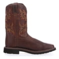 thumbnail image 3 of Justin Men's Stampede Driller Tan Soft Square Toe Work Boots SE4681, 3 of 6
